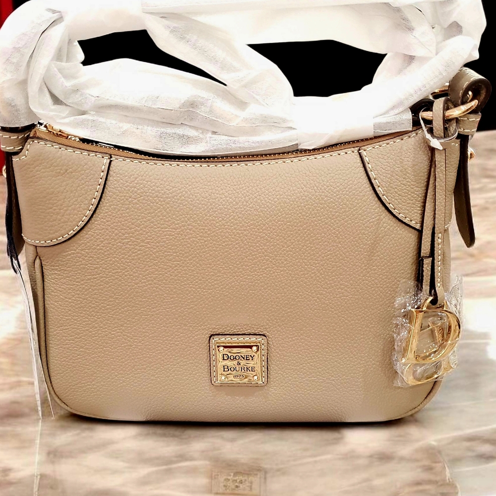 Dooney & Bourke Cream Leather Crossbody Bag
